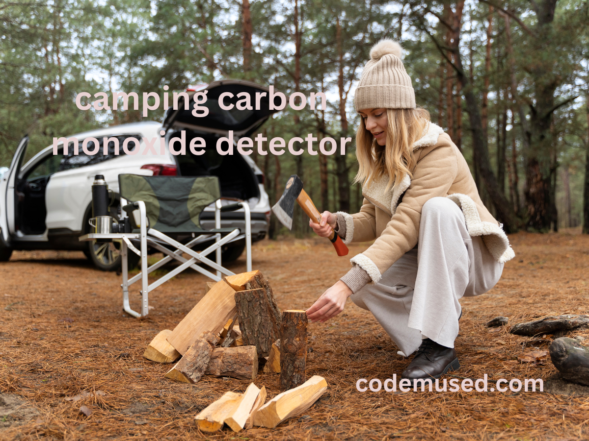 Going camping  A carbon monoxide detector